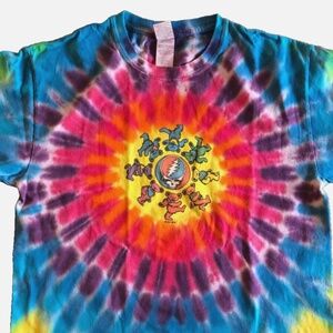 2010 Grateful Dead Dancing Bears T-shirt Men’s M Tie Dye 100% Cotton